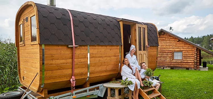 Residential Outdoor Cabin Sauna Construction in Innisfil, Ontario