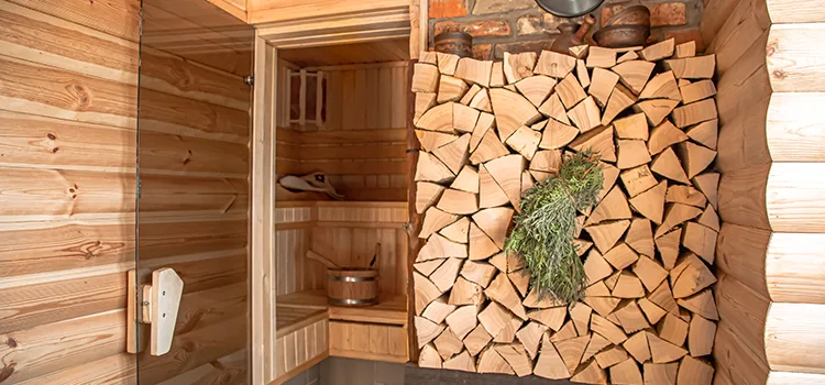 Eucalyptus Wood Sauna Walls Repair And Installation in Innisfil, ON