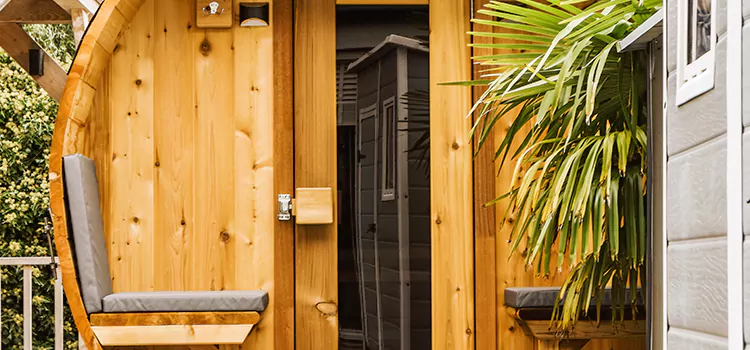 Wood-fired Outdoor Residential Sauna Installation in Innisfil, Ontario